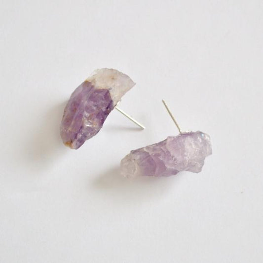 Raw Amethyst Earrings and Rings : Behind the Scenes - Alora Boutique