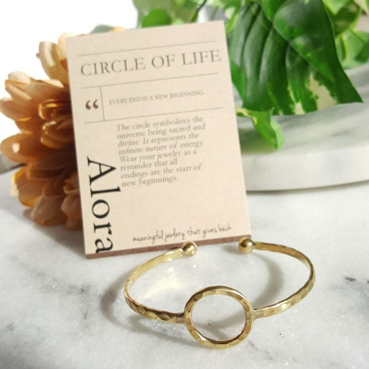 Circle Bangle - Meaningful and Beautiful - Alora Boutique