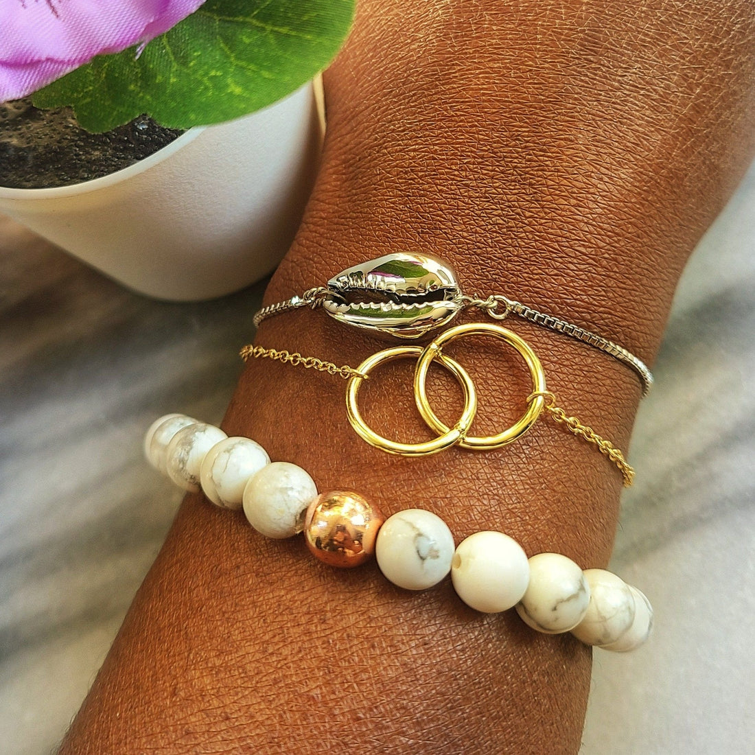 Creating a Stacked Bracelet Look - Alora Boutique