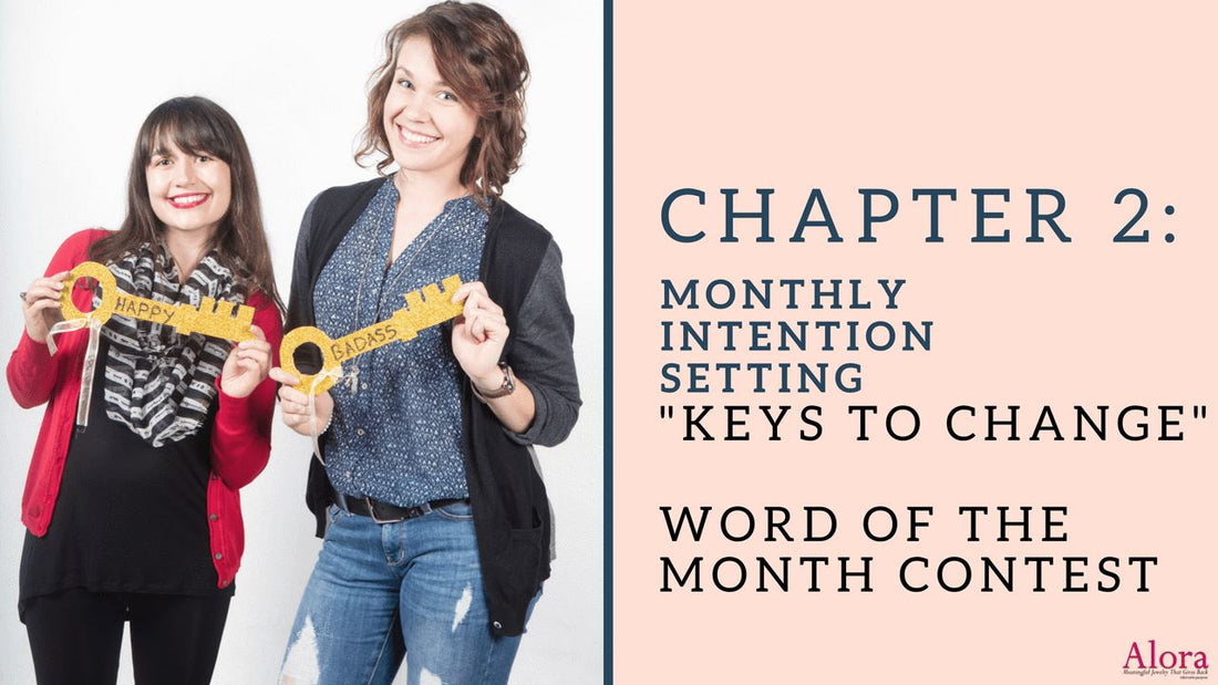Keys to Change - Key Necklaces - Word of The Month Contest - Alora Boutique