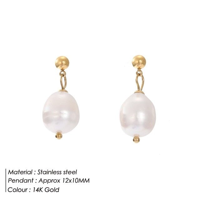 Angie Pearl Earrings - Alora Boutique