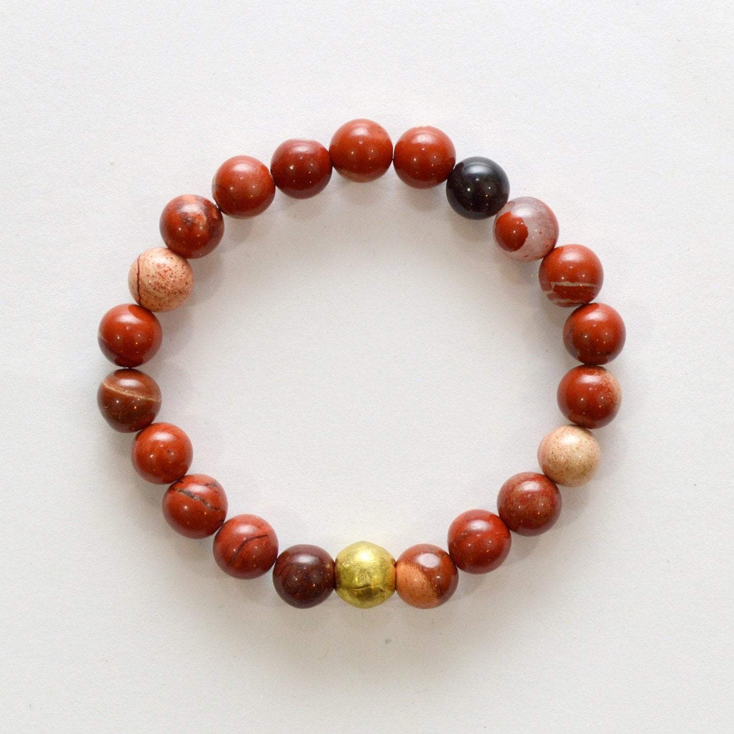 1 Red Jasper Mini Palm Stone for Strength + Health #RJ36 – Bliss Crystals