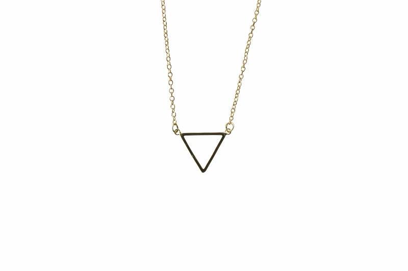 Delicate Triangle Necklace Meaningful Gift Necklace Alora Boutique 