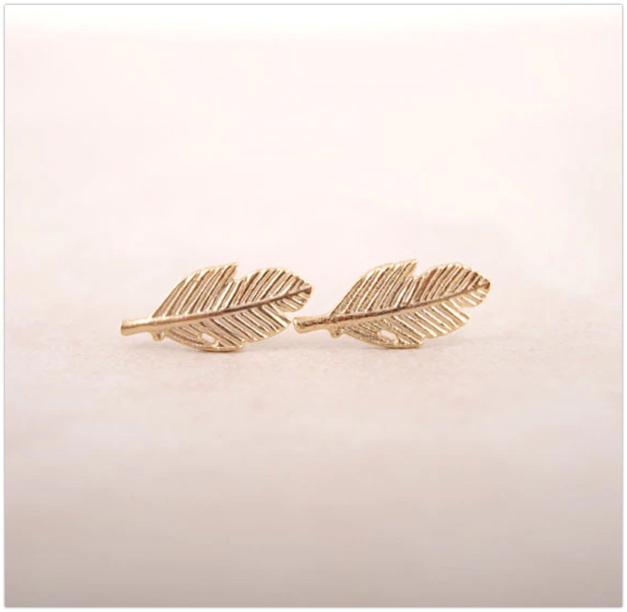'Jodi' Leaf Stud Earrings - Alora Boutique