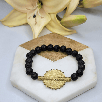 Jumana - Lava Gemstone Bracelet - Alora Boutique