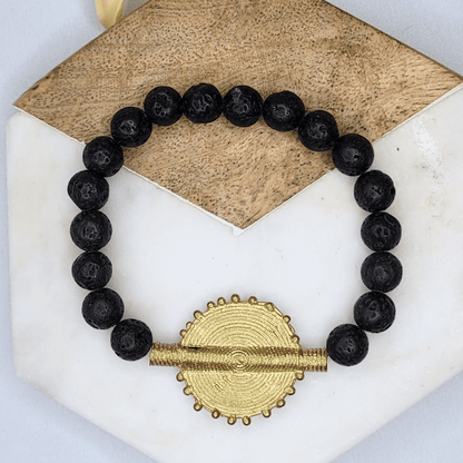 Jumana - Lava Gemstone Bracelet - Alora Boutique