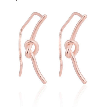 Knot Crawler Stud Earrings - Alora Boutique