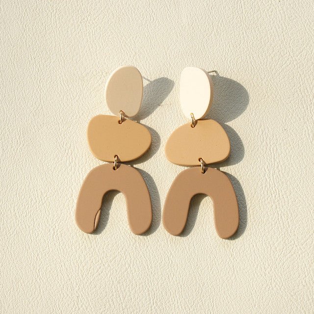 Leela - Colorful Expression Ploymer Clay Earrings - Alora Boutique
