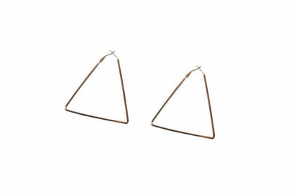 Statement Triangle Hoop Earrings - Alora Boutique
