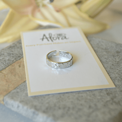 Tessa Hammered Ring - Alora Boutique