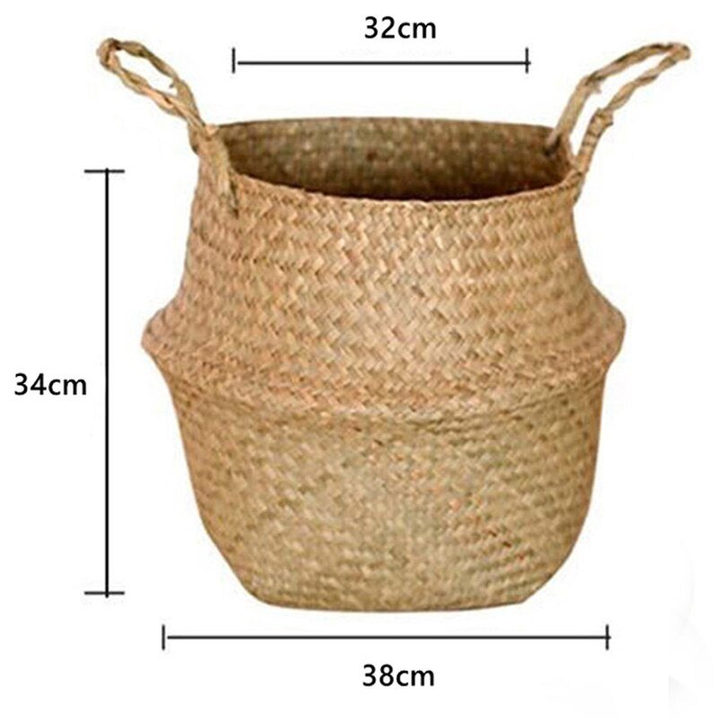 Versatile Seagrass Basket | Flower Pot | Storage Basket | Hanging Planter - Alora Boutique